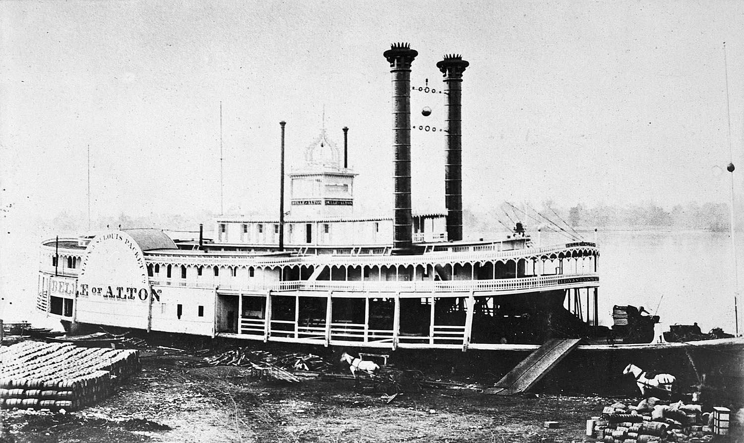 19th century steamboat