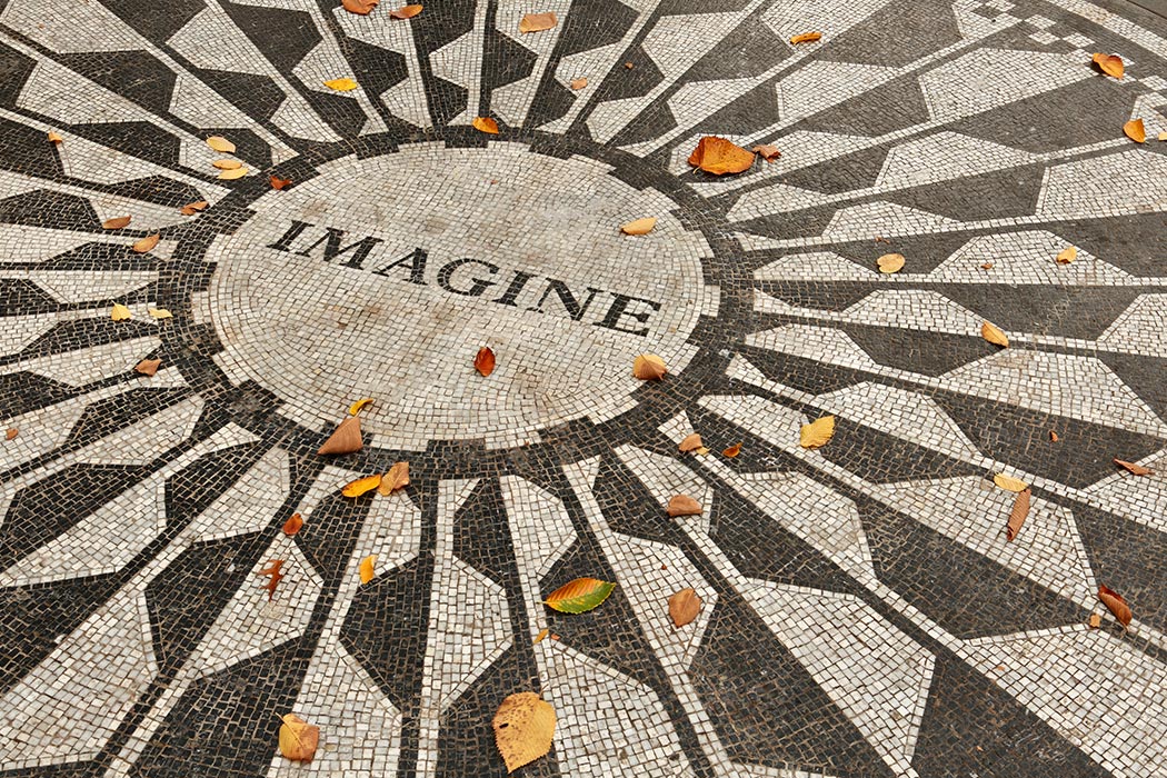 Memorial to John Lennon in Central Park