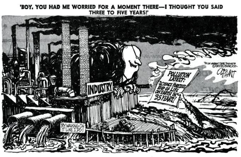 Earth Day 1970 cartoon