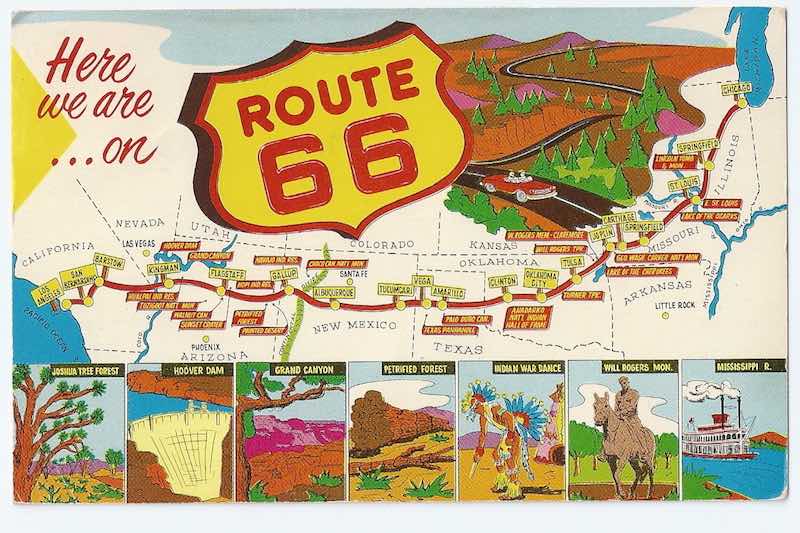 Route 66 map